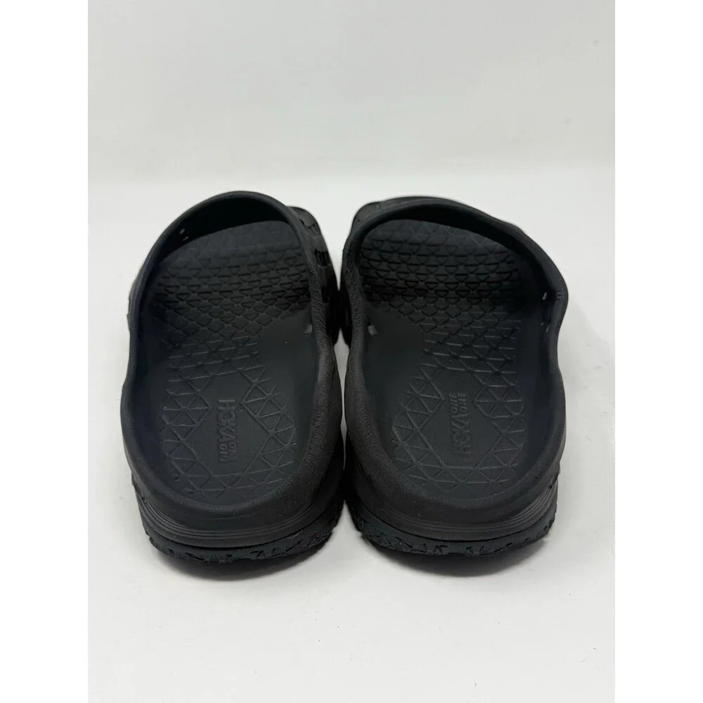 Hoka One One Ora Recovery Slides Mens 12 Black Comfort Lightweight Shoes Sandals